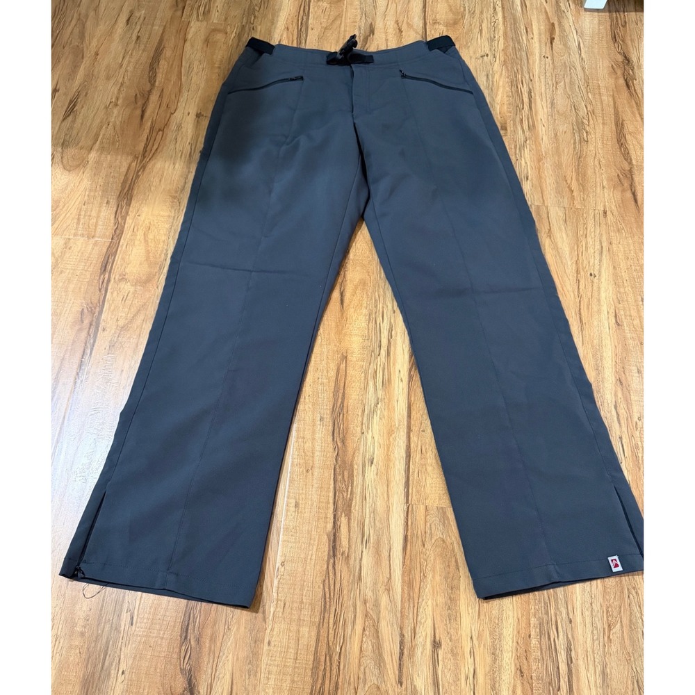 Alpine Design Womens Hiking Pants Gray Belted Straight Leg Outdoor Size L